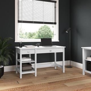 Broadview 54W Computer Desk with Shelves by Bush Furniture - Bed Bath ...