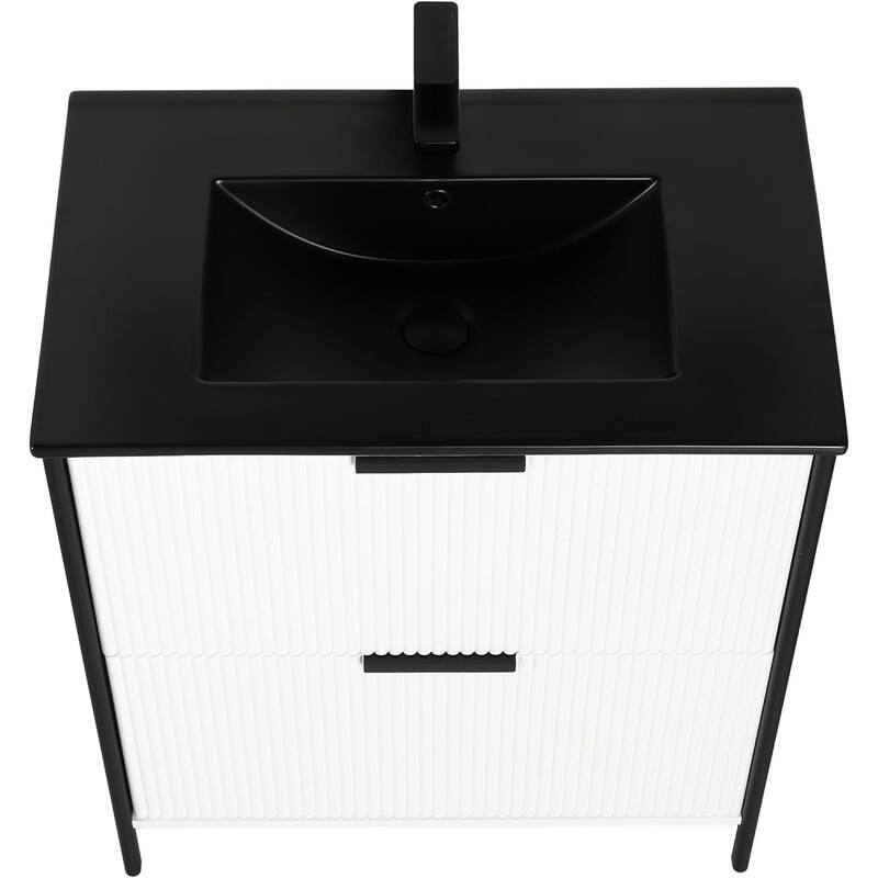 Blossom 30 Inch All Wood Freestanding Bathroom Vanity with Sink