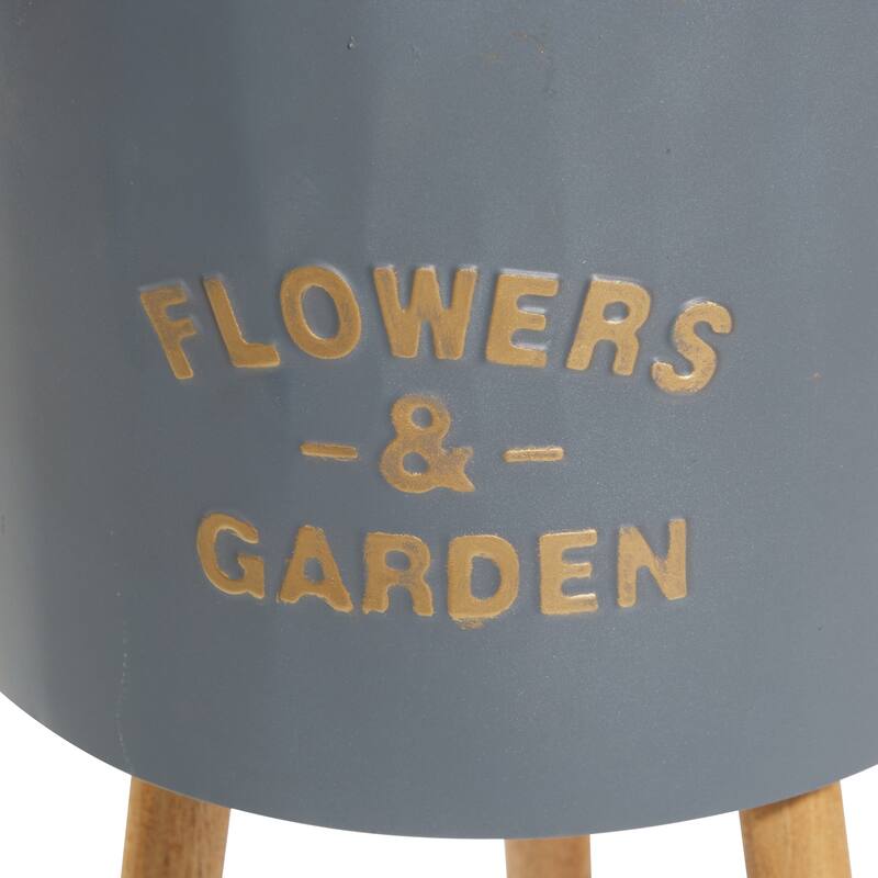 Multi Iron Farmhouse Planter (Set of 3) - S/3 24", 21", 18"H