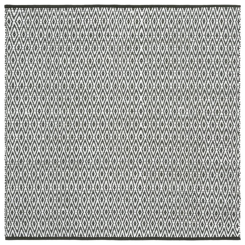 SAFAVIEH Handmade Montauk Amanta Contemporary Cotton Rug - 6' Square - Ivory/Green