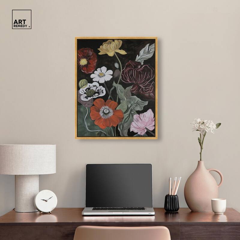 Ruby Revelry Canvas by Art Remedy