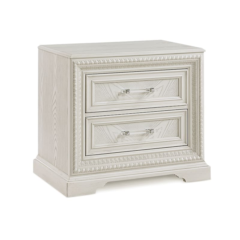 Beautiful Transitional Style 1pc 2-Drawer Nightstand Wooden Home Bedroom Furniture