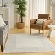 preview thumbnail 3 of 7, Nourison Ivory Hues Indoor only Cream / Ivory Geometric Area Rug