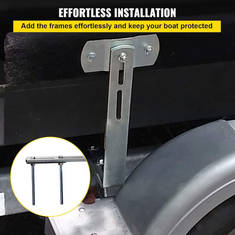 Boat Trailer Guide-ons, One Pair Aluminum Trailer Guide ons, Rust-Resistant Trailer Guides with Adjustable Width