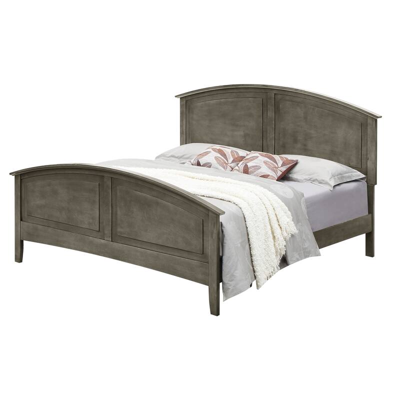 Hammond Wooden Panel Bed - Grey - Full