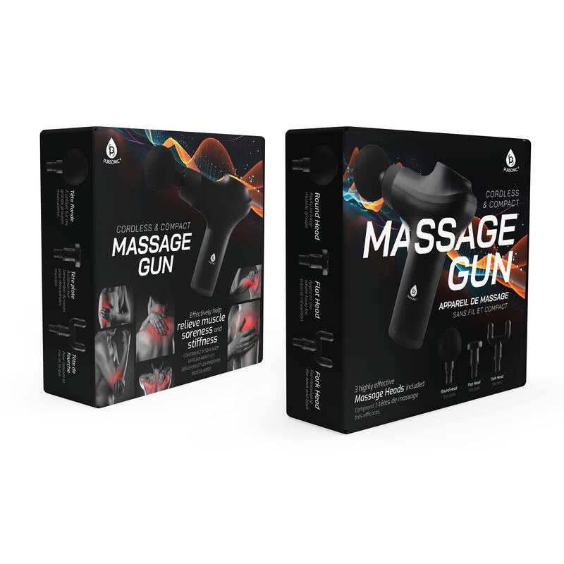 Pursonic 3 Speed Cordless & Rechargeable Professional Massage Gun - N/A