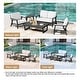preview thumbnail 72 of 99, 5-Piece Teak Outdoor Conversation Set with Tables.