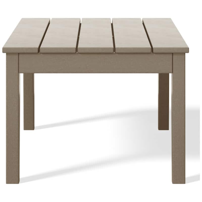 Polytrends Laguna 3-Piece Outdoor Patio Bench Set With Coffee Table