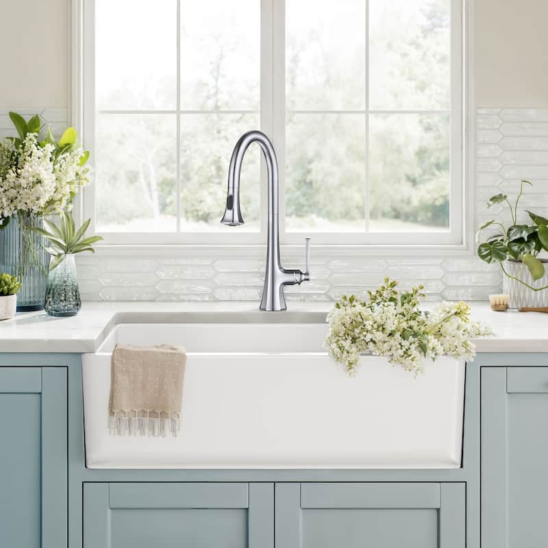 KRAUS Savan 2-Function Single Handle Pull Down Kitchen Faucet