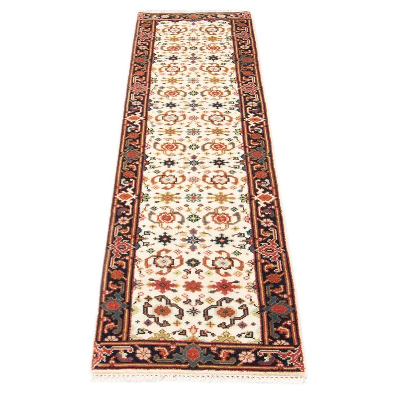 ECARPETGALLERY Hand-knotted Serapi Heritage Cream Wool Rug - 2'6 x 9'10