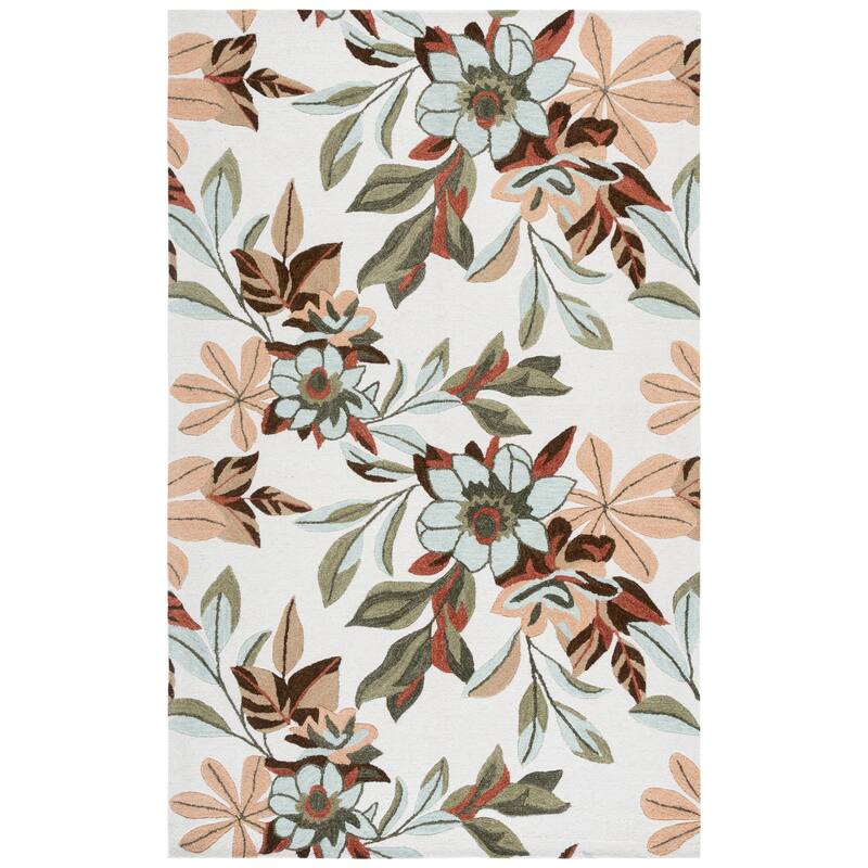 SAFAVIEH Handmade Jardin Annaros Floral Wool Rug