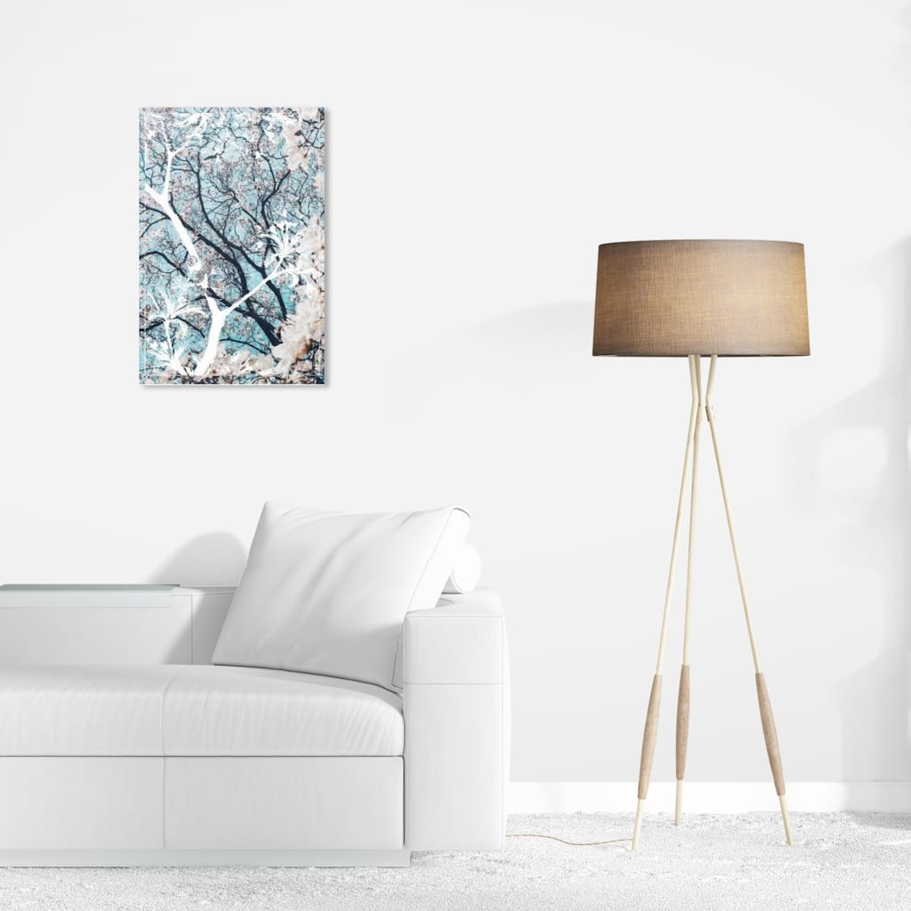 Wynwood Studio Prints Floral and Botanical Still Cherry Blossoms White and Modern & Contemporary Wall Art Canvas Print