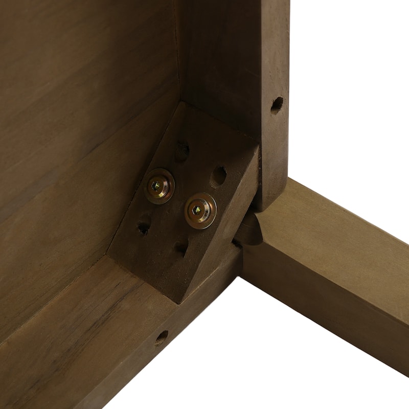 Outdoor Patio Wood Teak Square Side Table