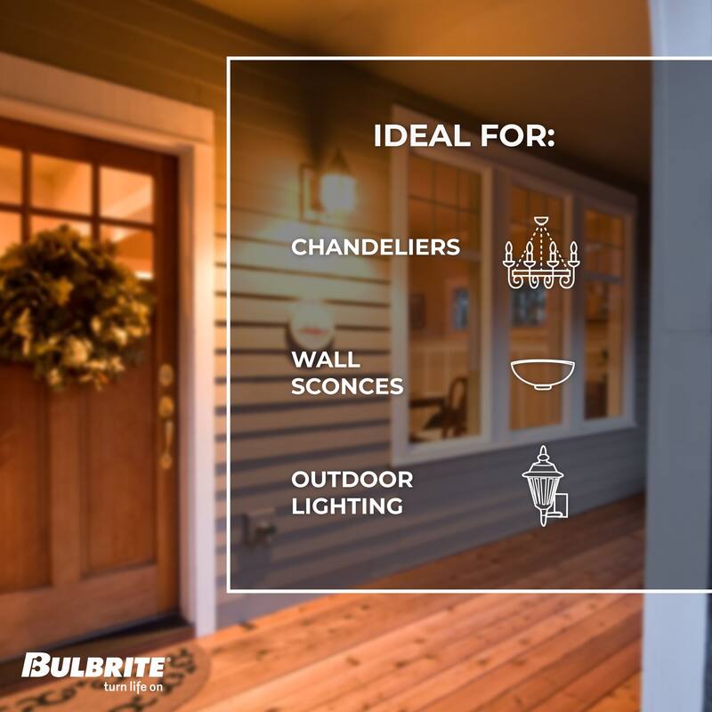 Bulbrite Pack of (4) Dimmable Antique Nostalgic Filament Incandescent Bulb