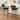 Swivel Bar Stools  26" Upholstered Counter Height Bar Stools with Back and Walnut Wood Legs,  White