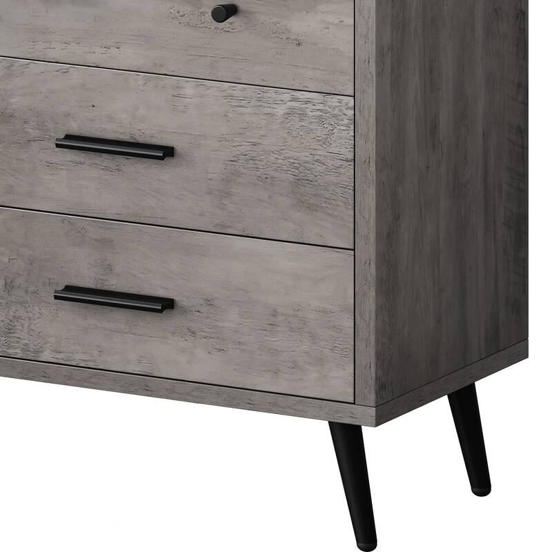Moasis 47" W 6 Drawers Double Dresser for Bedroom, Chests of drawers