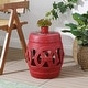 preview thumbnail 63 of 78, Lucky Coins 16" Chinese Ceramic Drum Garden Stool