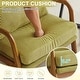preview thumbnail 37 of 105, High Back Solid Wood Armrest Backrest Leisure Chair Accent Chair