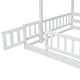 preview thumbnail 16 of 20, Elegant Twin Over Full Bunk Bed with Slide, Storage Staircase, Pine Solid Wooden Bunk Bed with Safety Guardrails