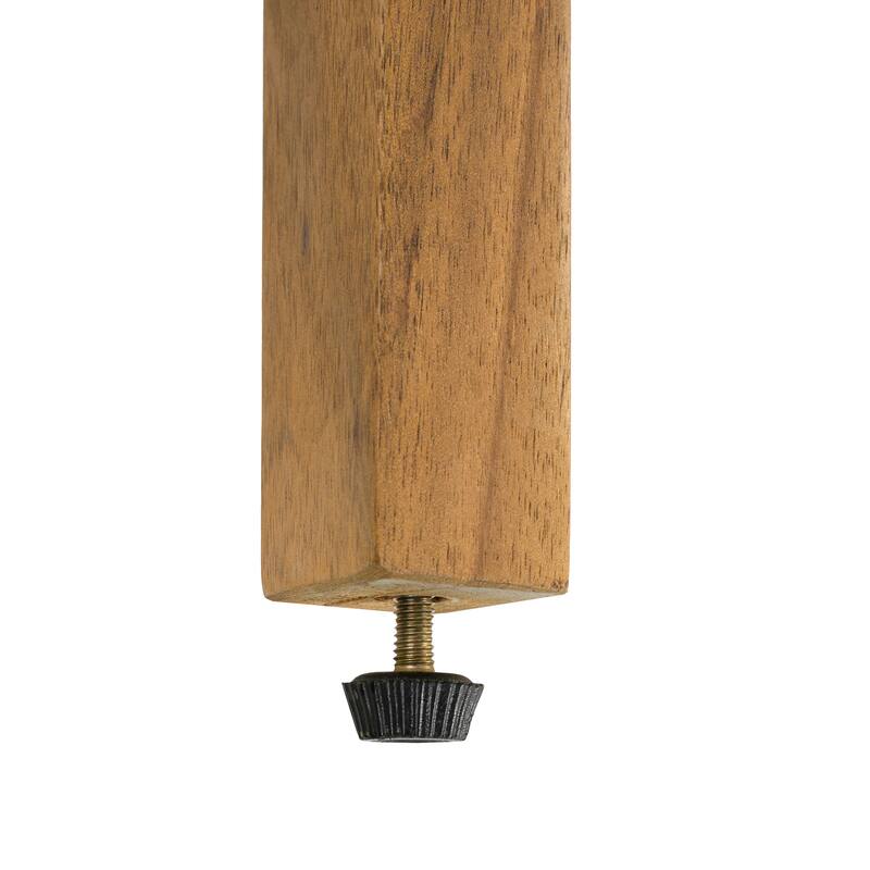 Christopher Knight Home - Ronan Outdoor Acacia Wood Dining Set with Wicker Back Chairs & Curved Leg Dining Table, Teak Finish