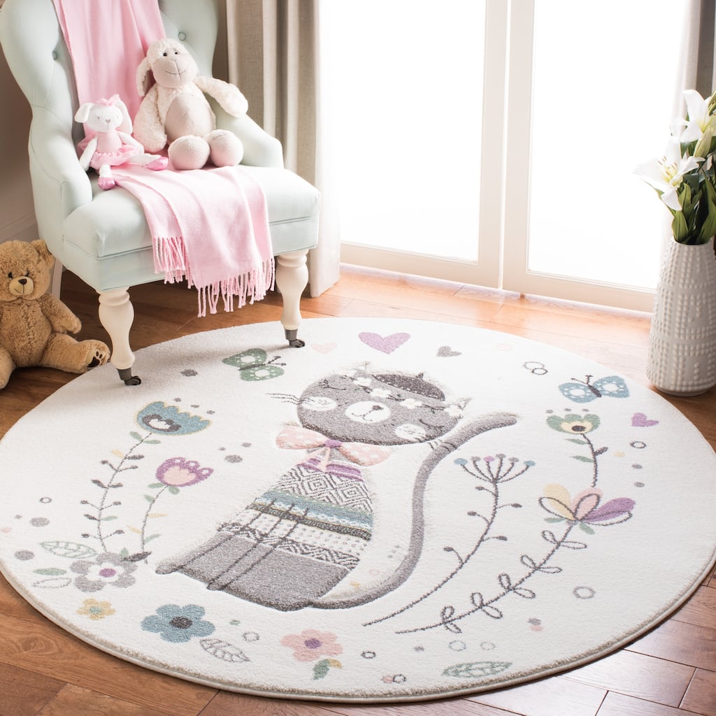 SAFAVIEH Carousel Kids Donika Parisian Cat Rug
