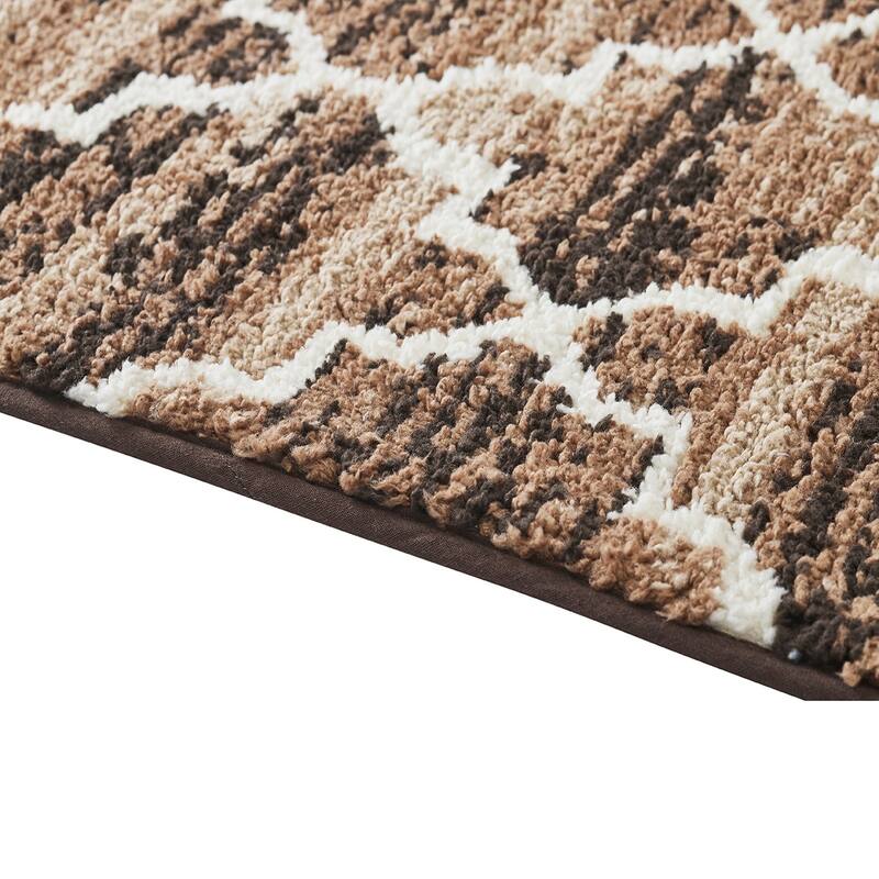Better Trends Savio Collection 100% Micro Polyester Rectangle Soft Plush & Absorbent Water Machine Washable 2 Piece Bath Rug Set