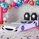 preview thumbnail 1 of 11, Wood Car-Shaped Twin Size Platform Bed with LED White