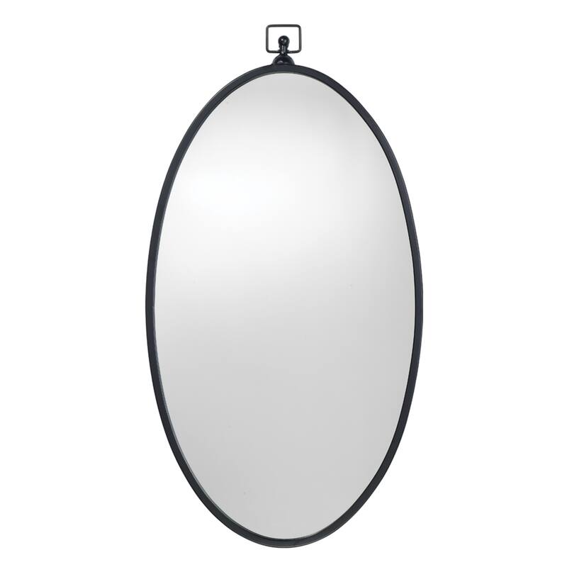 Alden Décor Ellie Iron Mirror, Black - Black