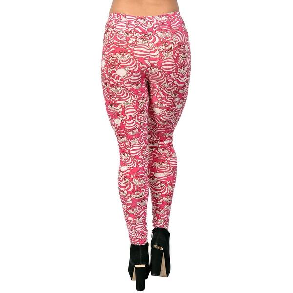 Shop Women S Cheshire Cat Leggings Xl Red Overstock 23167458