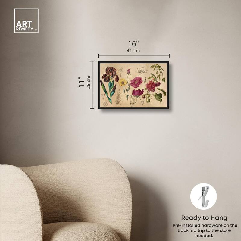 Blossoming Florals Canvas by Art Remedy