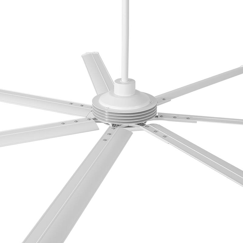 100" Indsutrial Black/ Silver Extra Larger Commercial Ceiling Fan with Remote - 100" Huge Fan