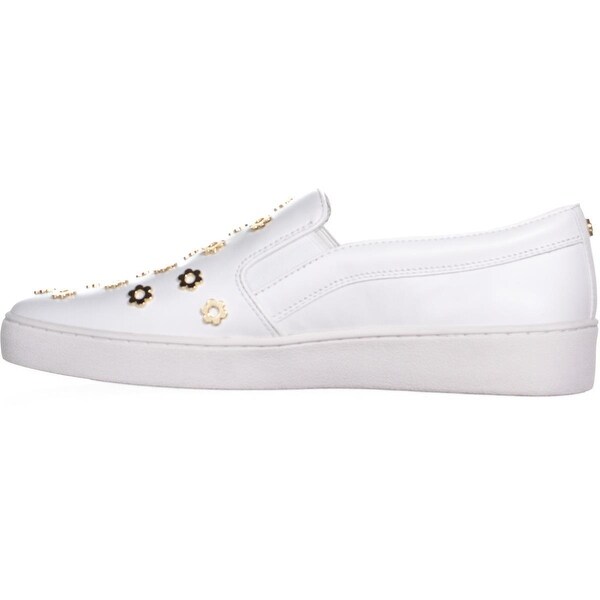 mk white slip on sneakers