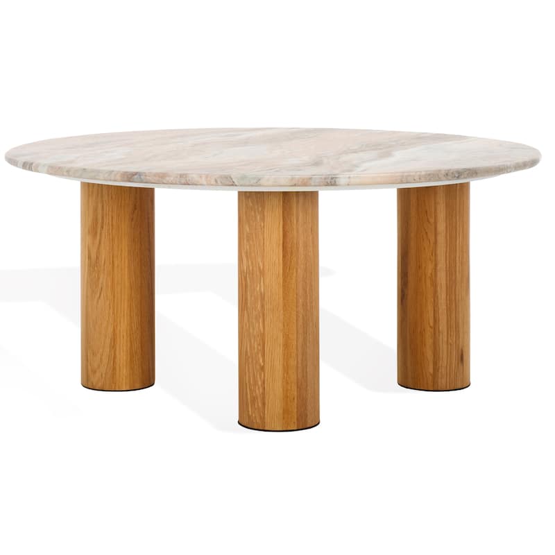 SAFAVIEH Couture Tylee Round Marble Coffee Table - 36"W x 36"D x 16"H