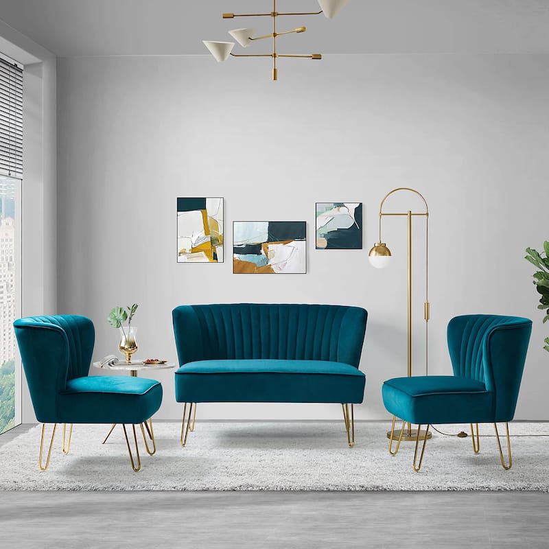 Barto 45" 3 Piece Living Room Set by HULALA HOME