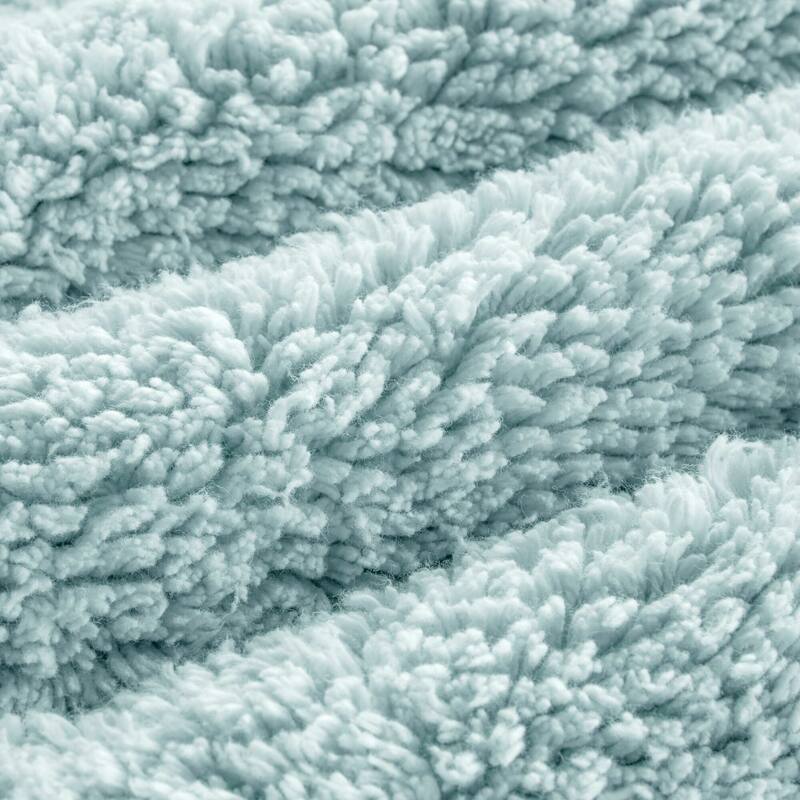 1 PCS 17x24"Tufted 3000 GSM Reversible Bath Rug Blue - 2' x 1'