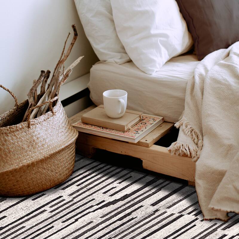 ECARPETGALLERY Hand-knotted Tangier Light Grey Wool Rug - 5'4 x 7'7