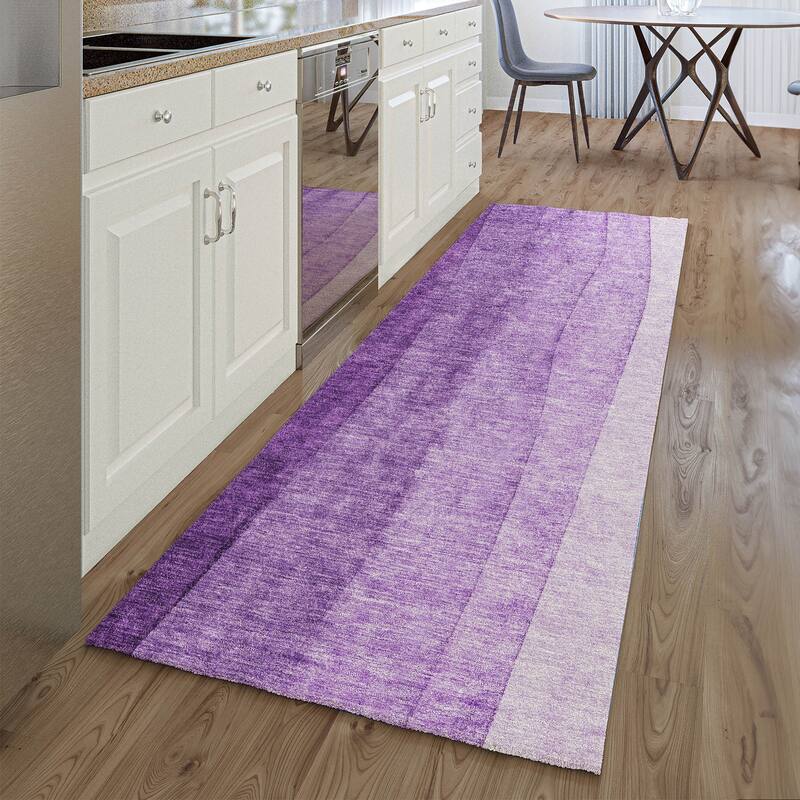 Premium Washable Super Soft Chunky Ombre Mayfield Rug - Purple - 2' 3" x 7' 6" - Runner