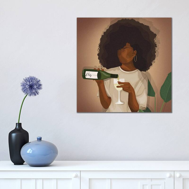 iCanvas "Wine Down" by Khia A. Canvas Print - 18x18x1.5