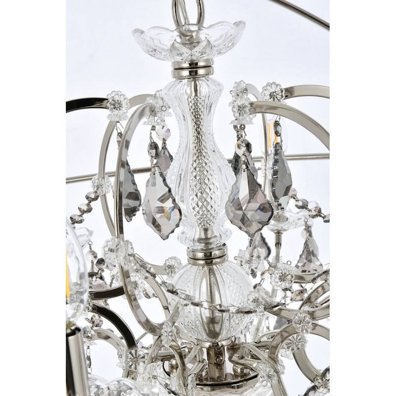 Royce Edge 6-Light Polished Nickel Chandelier