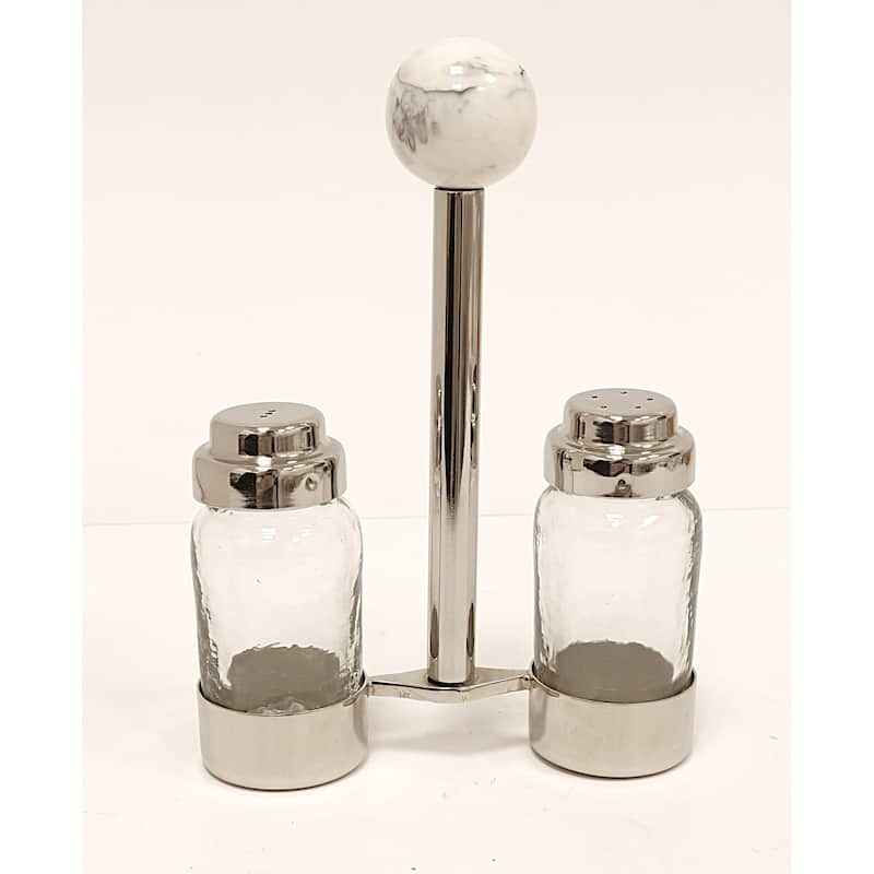 Salt and Pepper Shaker with Clear Knob - 5"L