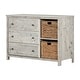 preview thumbnail 6 of 17, South Shore Cotton Candy 3-drawer Dresser with 2 Baskets