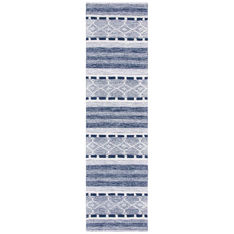 SAFAVIEH Handmade Striped Kilim Ashlee Modern Cotton Rug