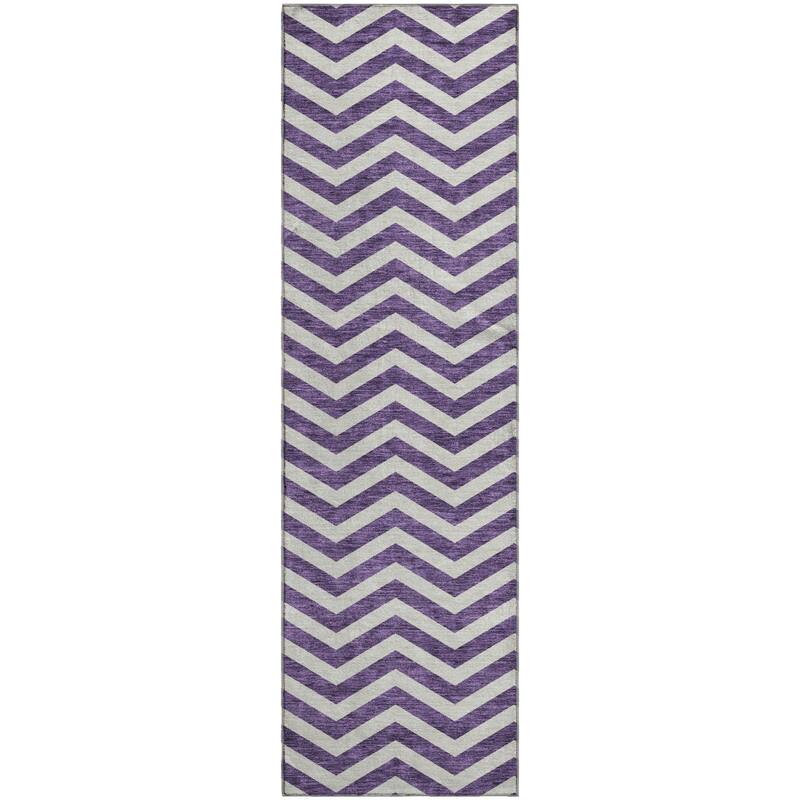 Premium Washable Super Soft Modern Chevron Mayfield Rug