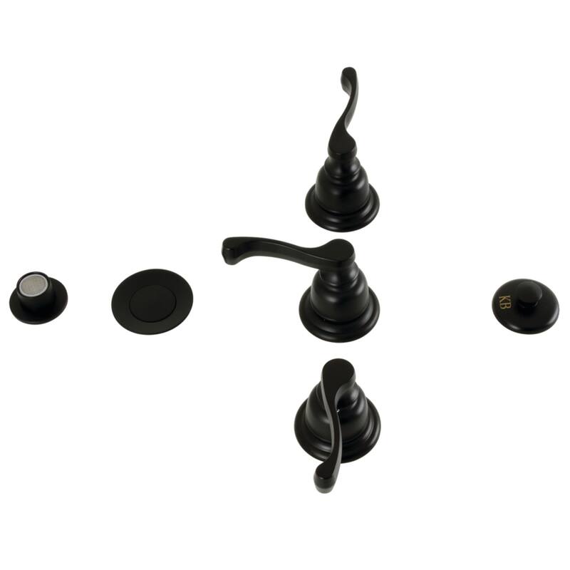 Royale Three-Handle Bidet Faucet - Matte Black