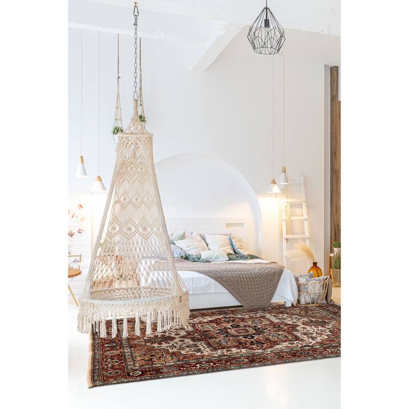 ECARPETGALLERY Hand-knotted Jules Sultane Ivory Wool Rug - 8'11 x 12'0