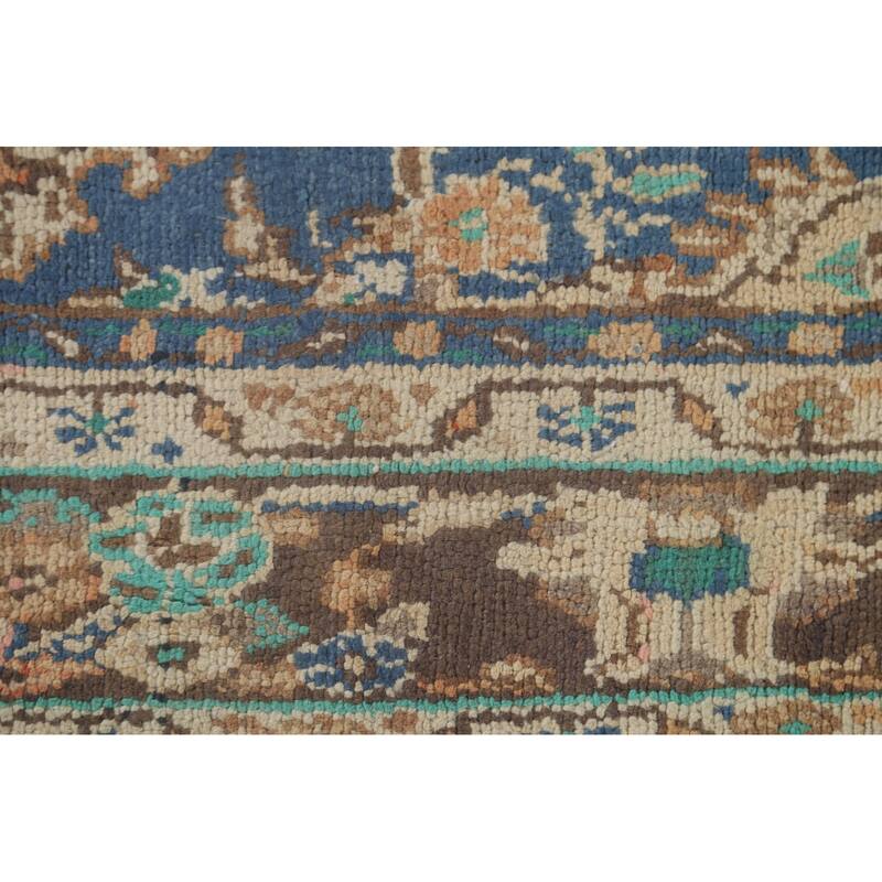 Traditional Hamedan Persian Vintage Area Rug Hand-Knotted Wool Carpet - 6'6"x 9'8"