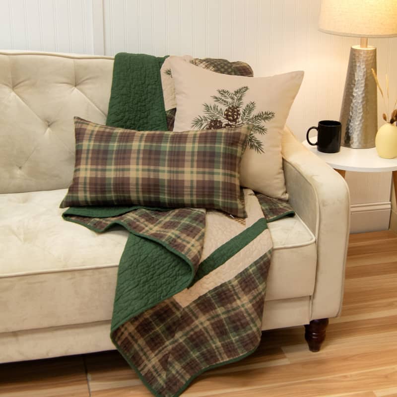 Donna Sharp Pine Star Cotton Throw