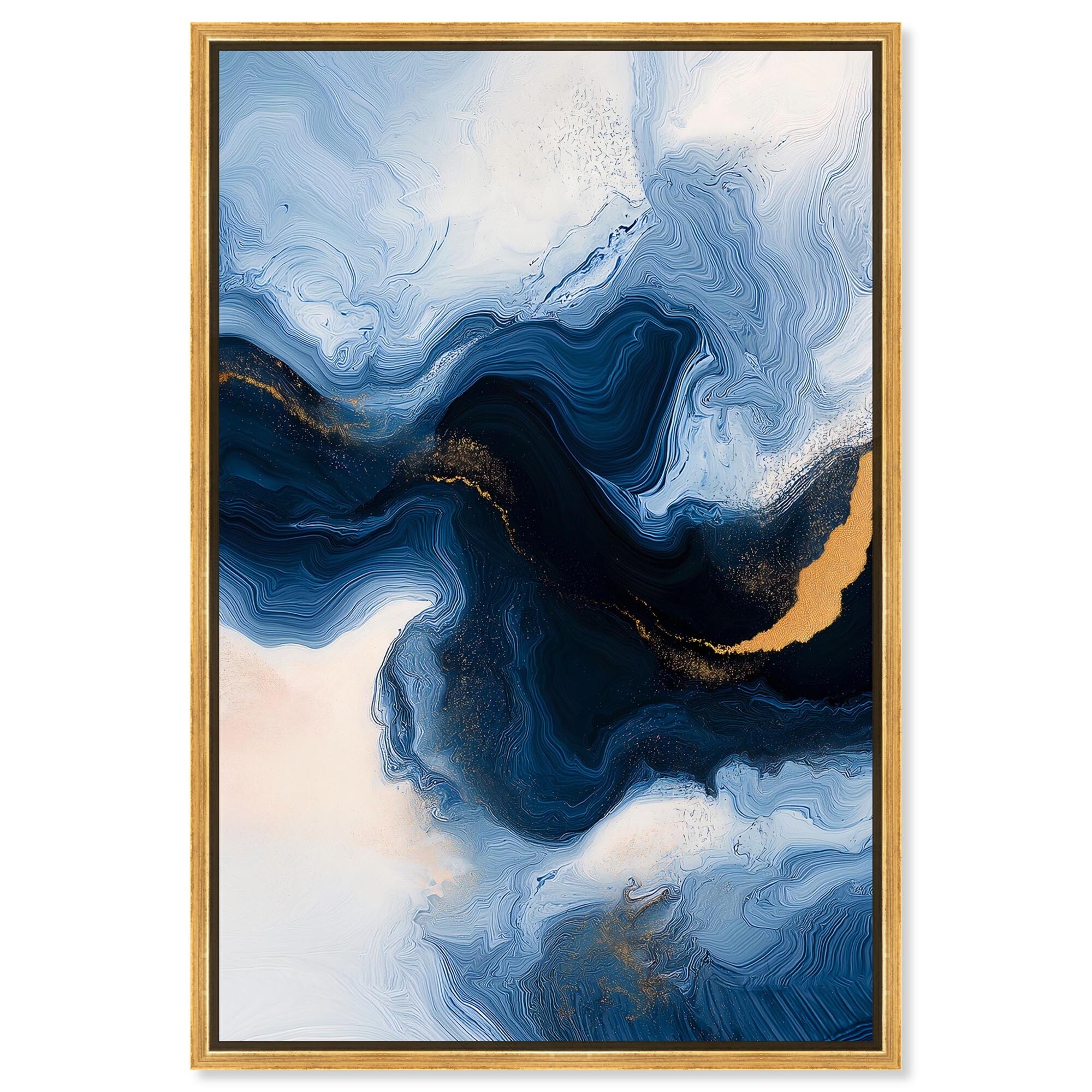 Blue Deep II Canvas by Art Remedy