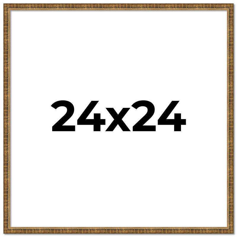 24x24 Frame Gold Kingsley Distressed Solid Wood Picture Frame Width