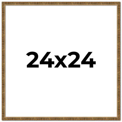 24x24 Frame Gold Kingsley Distressed Solid Wood Picture Frame Width